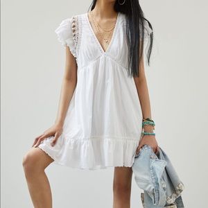 Anthropologie Ruffled Mini Dress